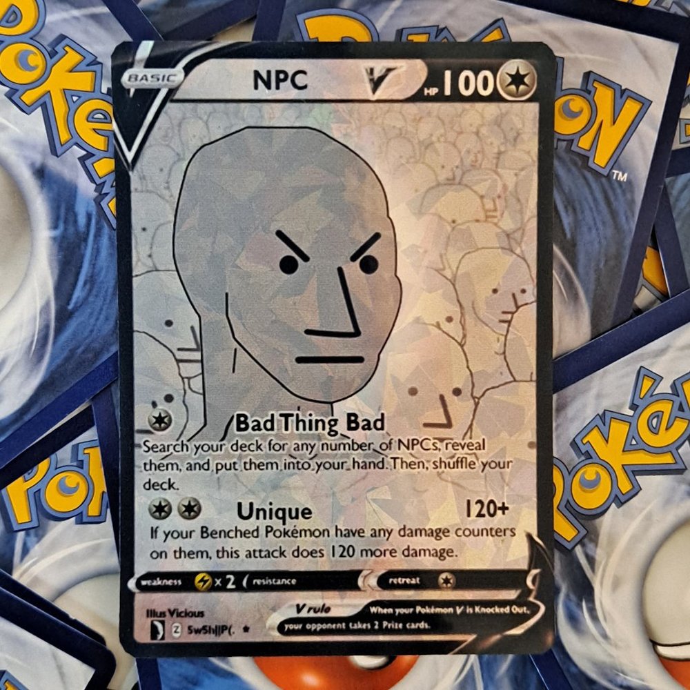 Npc Meme Pokemon Card